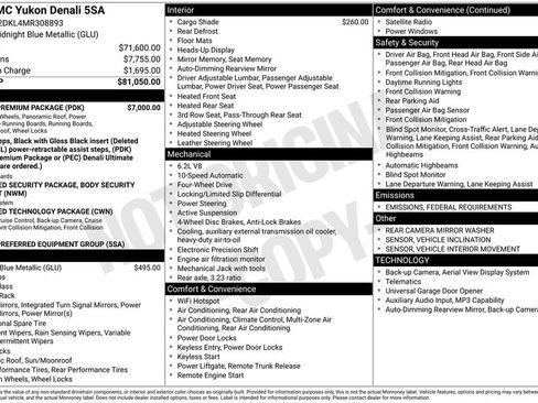 Used 2021 GMC Yukon Denali w/ Denali Premium Package image 4