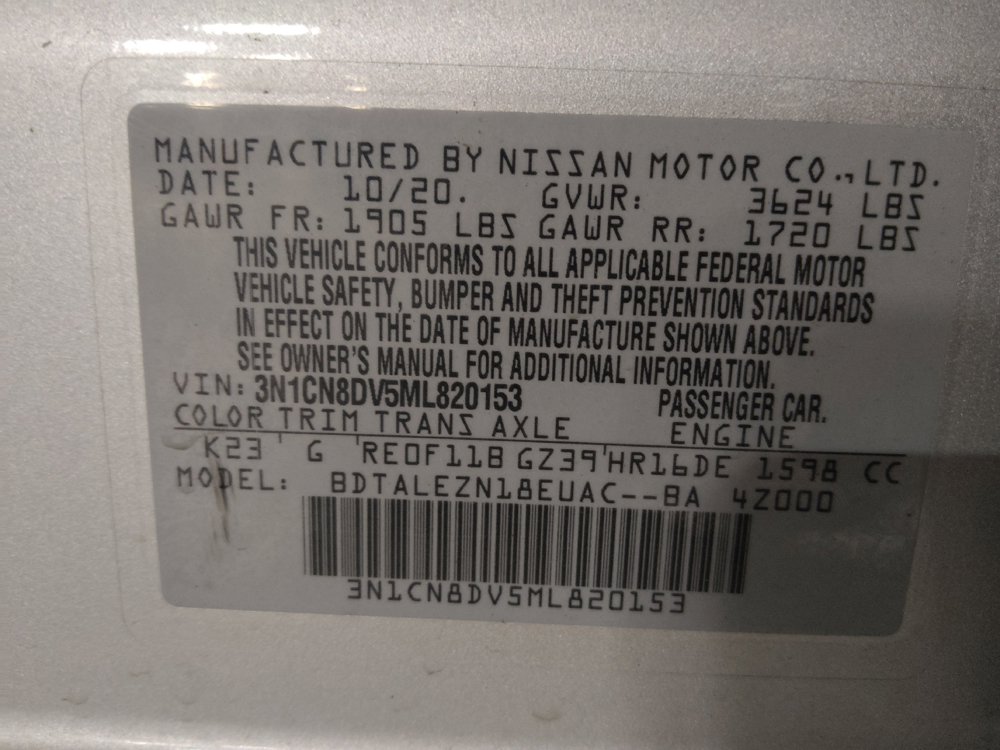 Used 2021 Nissan Versa S FWD image 33