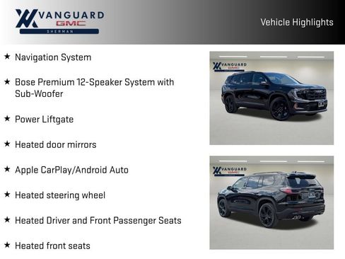 New 2026 GMC Acadia Elevation w/ Black Edition FWD image 10