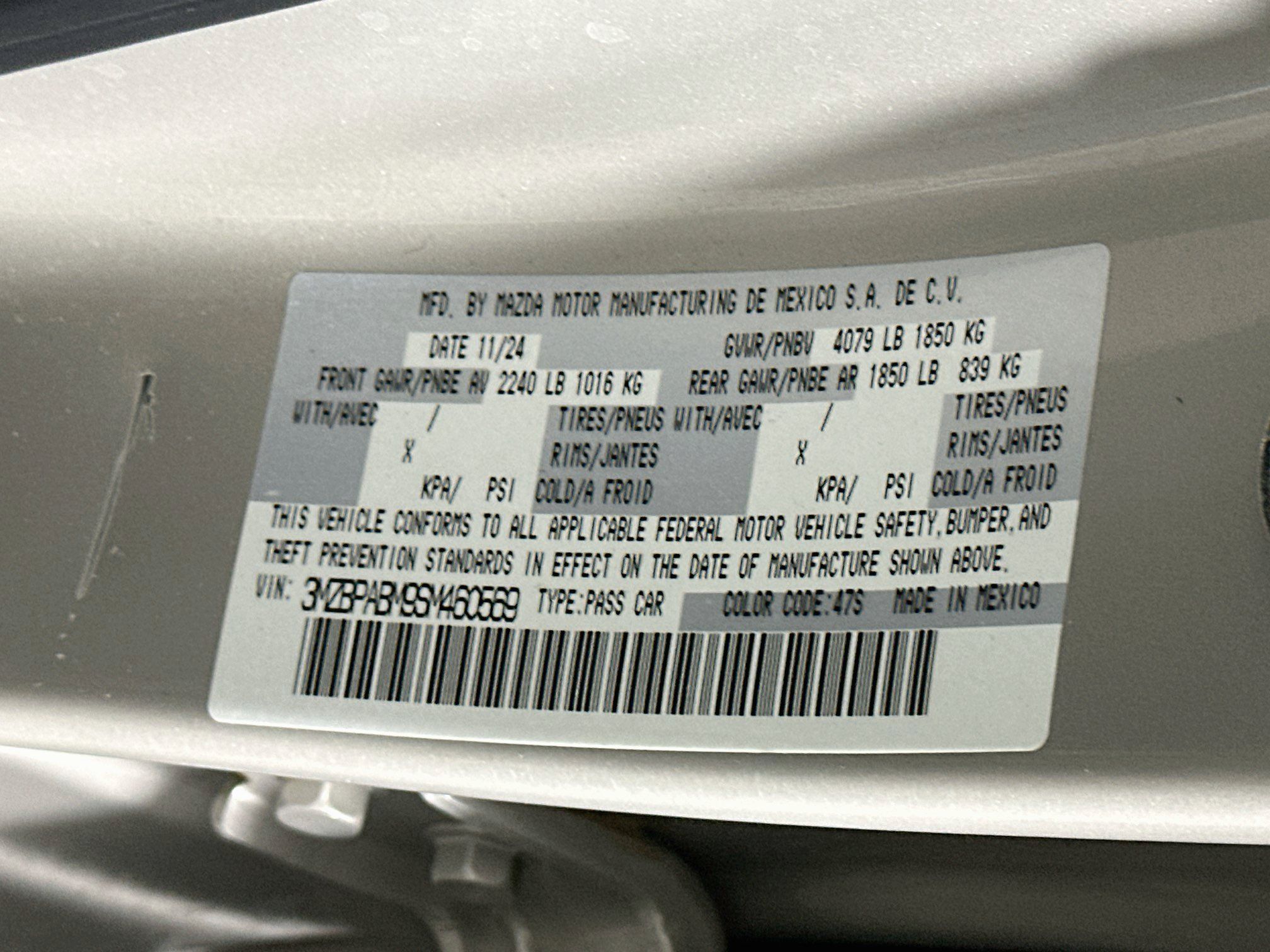 Used 2025 MAZDA MAZDA3 s FWD image 11