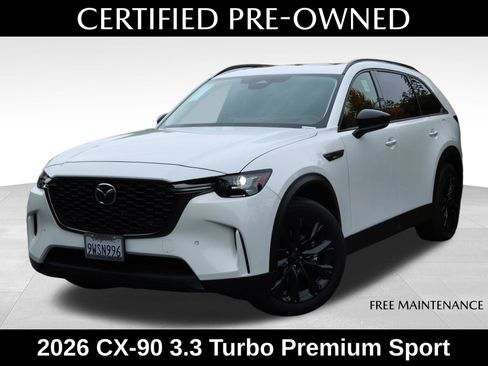 Certified 2026 MAZDA CX-90 3.3 Turbo w/ Premium Sport Pkg AWD/4WD image 1