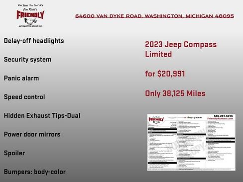 Used 2023 Jeep Compass Limited AWD/4WD image 7