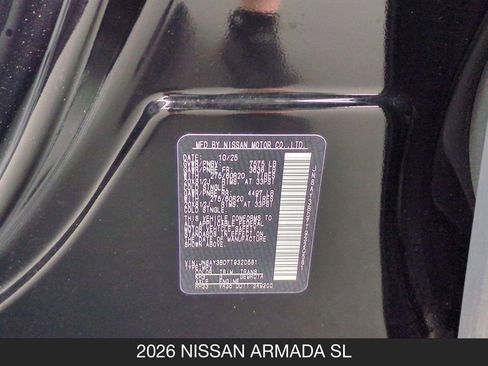 New 2026 Nissan Armada SL RWD image 26