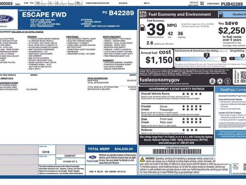 Certified 2023 Ford Escape ST-Line w/ Equipment Group 301A image 24