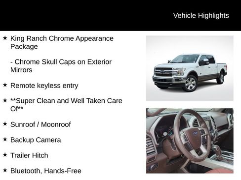 Used 2020 Ford F150 King Ranch w/ Equipment Group 601A Luxury image 21