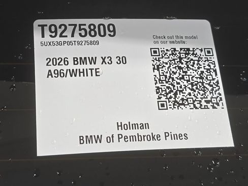 Used 2026 BMW X3 xDrive30i w/ Convenience Package AWD/4WD image 28