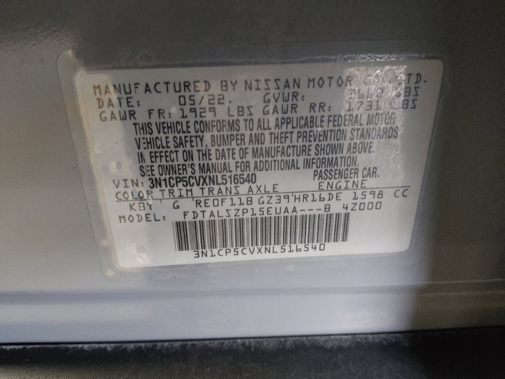 Used 2022 Nissan Kicks SV w/ Interior Electronics Package FWD image 33
