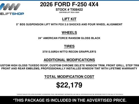Used 2026 Ford F250 Platinum w/ Platinum Plus Package image 2