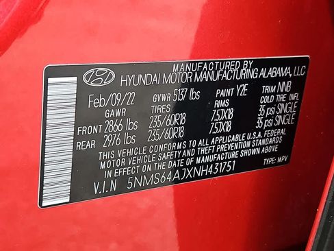 Used 2022 Hyundai Santa Fe SEL w/ Convenience Package FWD image 26