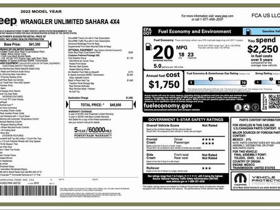 Certified 2022 Jeep Wrangler Unlimited Sahara w/ Cold Weather Group