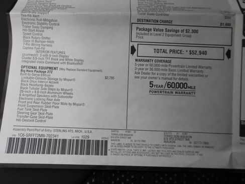 Used 2021 RAM 1500 Big Horn w/ Built-to-serve Edition image 64