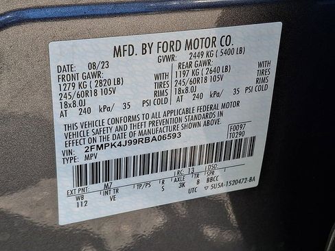 Certified 2024 Ford Edge SEL w/ Convenience Package AWD/4WD image 29