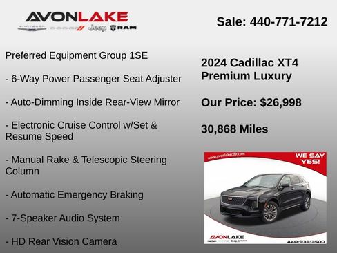 Used 2024 Cadillac XT4 Premium Luxury image 6