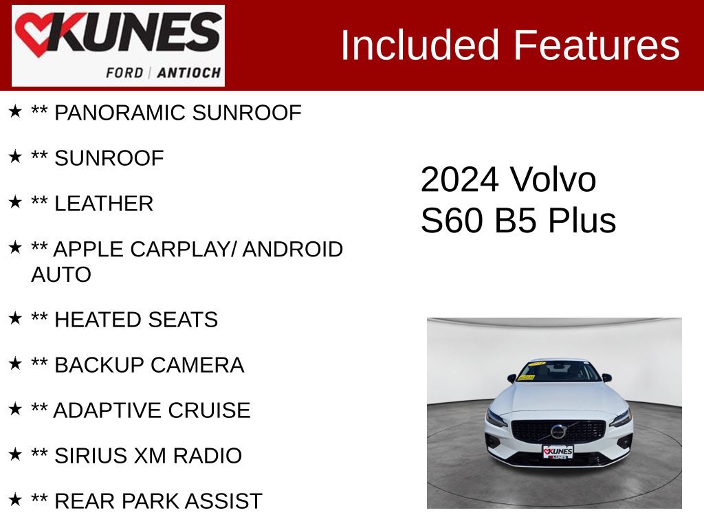 Used 2024 Volvo S60 B5 Plus FWD image 3