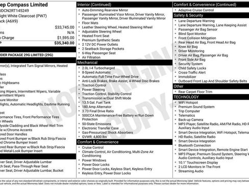 Used 2024 Jeep Compass Limited AWD/4WD image 2