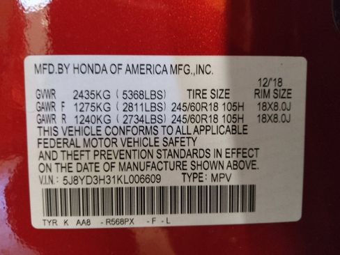 Used 2019 Acura MDX FWD image 33