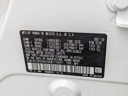 Used 2019 Honda HR-V EX image 22