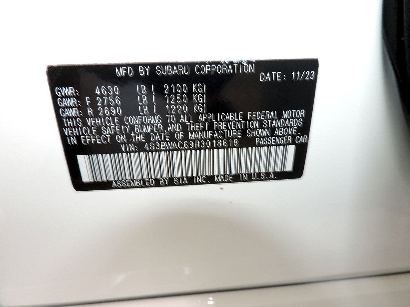Certified 2024 Subaru Legacy Premium AWD/4WD image 11