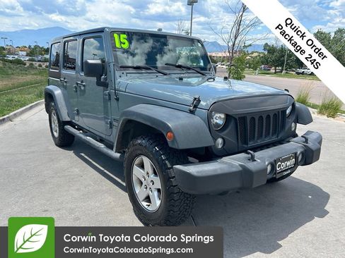 Used 2015 Jeep Wrangler Unlimited Sport w/ Quick Order Package 24S AWD/4WD image 1