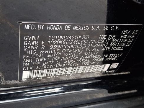 Certified 2023 Honda HR-V LX image 19