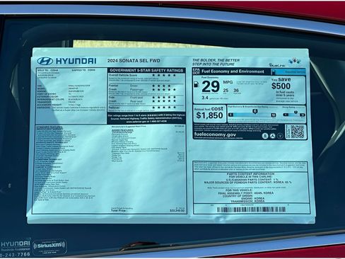 New 2024 Hyundai Sonata SEL w/ Convenience Package image 6