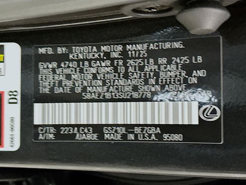 New 2025 Lexus ES 350 w/ Luxury Package image 32