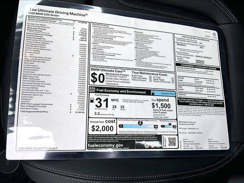 New 2026 BMW 330i 330i w/ M Sport Package image 19