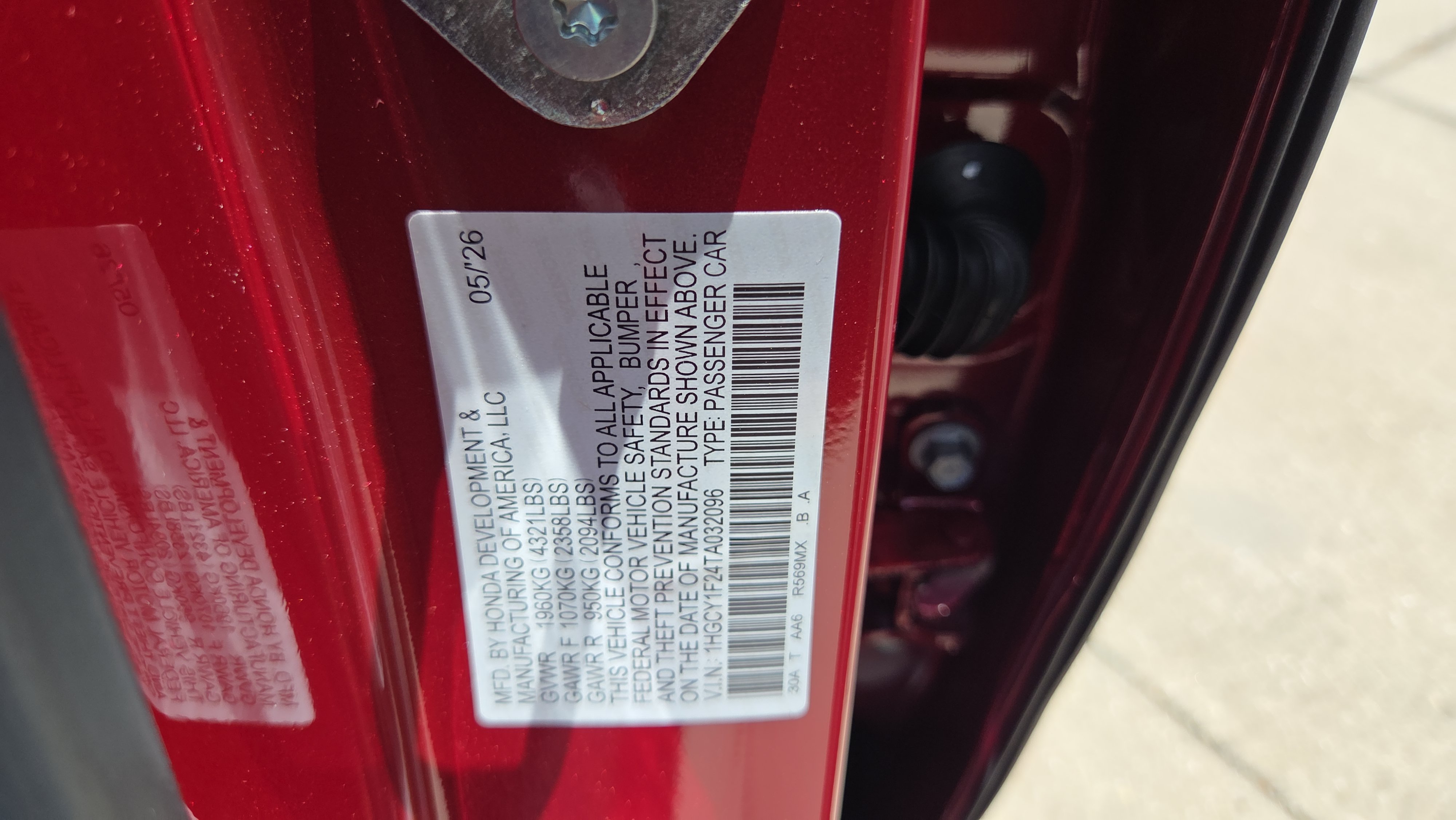 New 2026 Honda Accord LX image 17