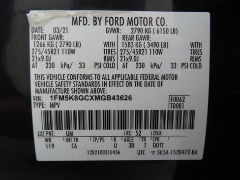 Used 2021 Ford Explorer ST w/ Equipment Group 401A AWD/4WD image 30