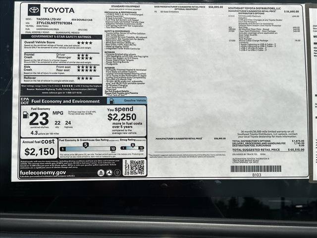 New 2026 Toyota Tacoma Limited AWD/4WD image 21