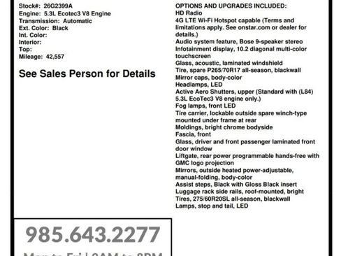 Used 2021 GMC Yukon SLT w/ SLT Premium Package RWD image 33