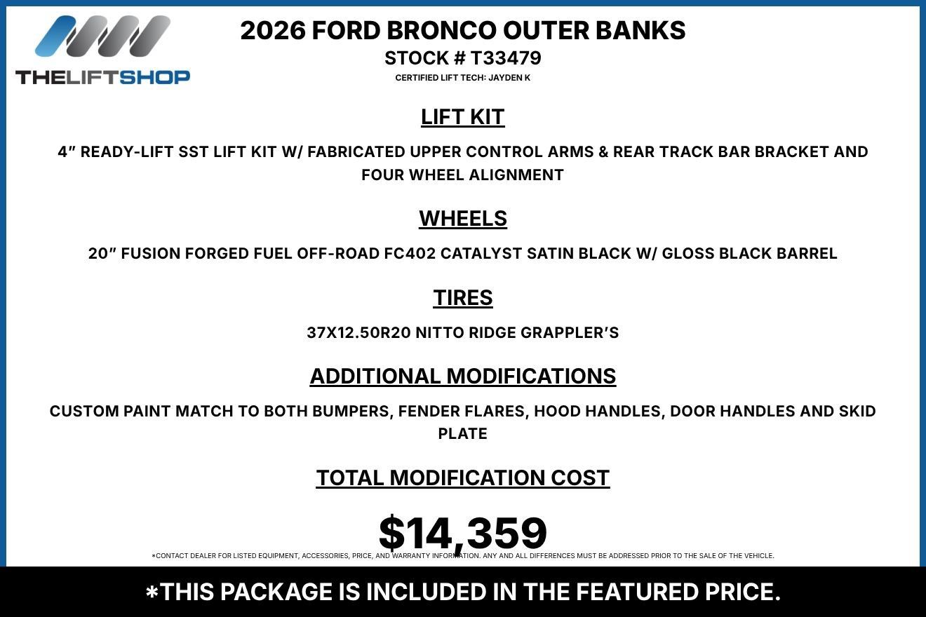 Used 2026 Ford Bronco Outer Banks AWD/4WD image 2
