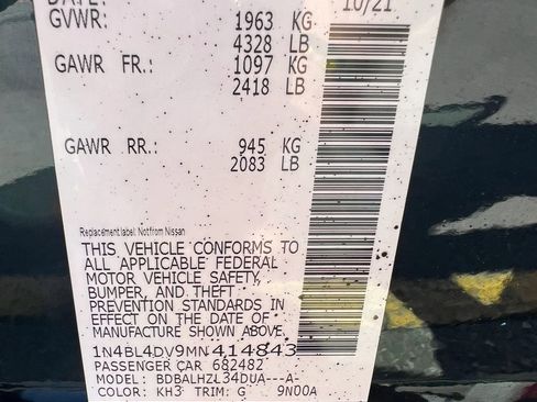 Used 2021 Nissan Altima 2.5 SV FWD image 33