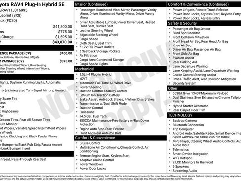 Used 2026 Toyota RAV4 SE w/ Convenience Package AWD/4WD image 32