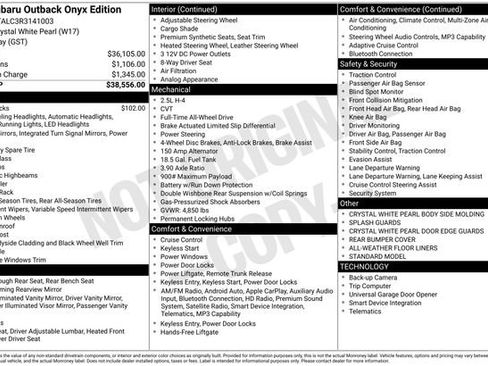 Used 2024 Subaru Outback Onyx Edition image 20