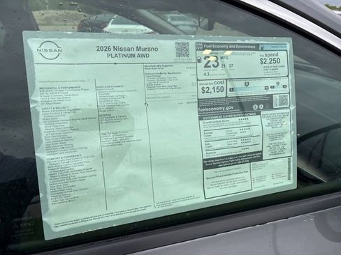 New 2026 Nissan Murano Platinum AWD/4WD image 13