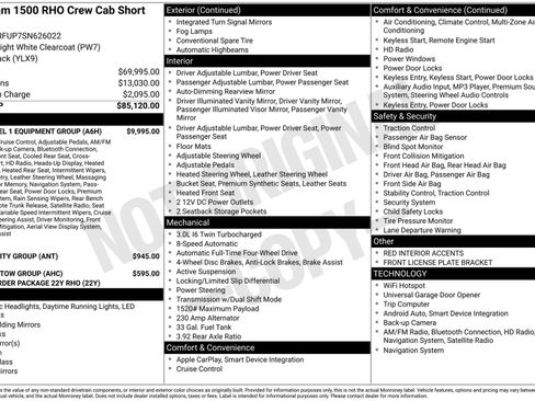 Used 2025 RAM 1500 RHO w/ RHO Level 1 Equipment Group image 4