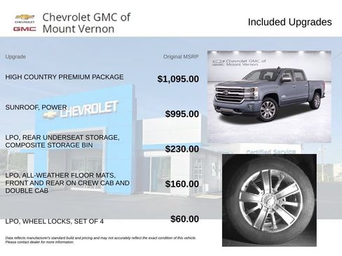Used 2016 Chevrolet Silverado 1500 High Country w/ High Country Premium Package AWD/4WD image 6