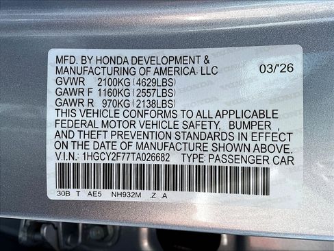 New 2026 Honda Accord Sport image 21