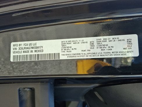 Used 2021 RAM ProMaster 1500 w/ Interior LED Lighting Group FWD image 27