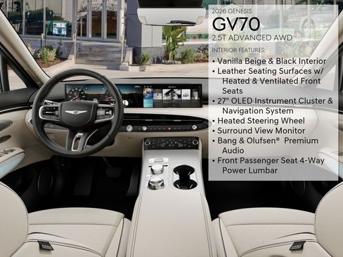 New 2026 Genesis GV70 2.5T Advanced AWD/4WD image 21