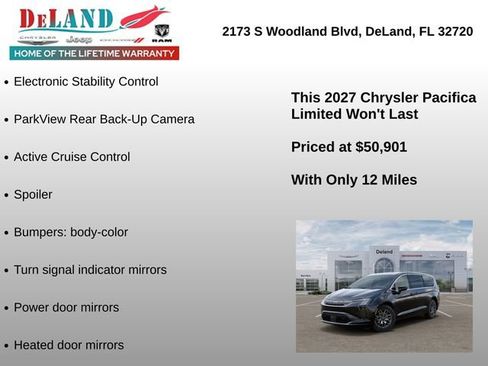 New 2027 Chrysler Pacifica Limited FWD image 12