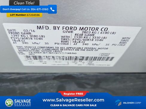 Used 2016 Ford Explorer XLT w/ Equipment Group 202A AWD/4WD image 17