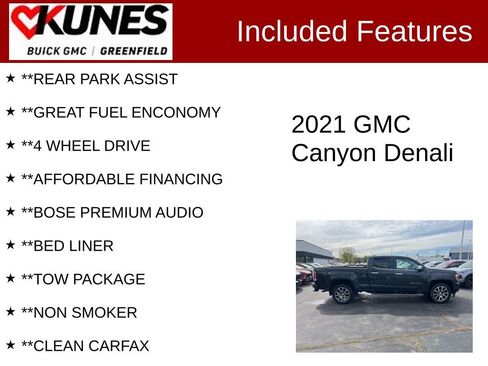 Used 2021 GMC Canyon Denali AWD/4WD image 3