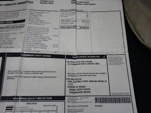 Used 2007 Chevrolet Corvette Convertible w/ Preferred Equipment Group image 26