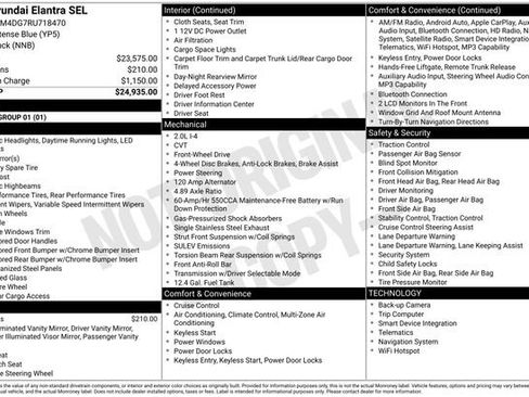 Used 2024 Hyundai Elantra SEL image 26