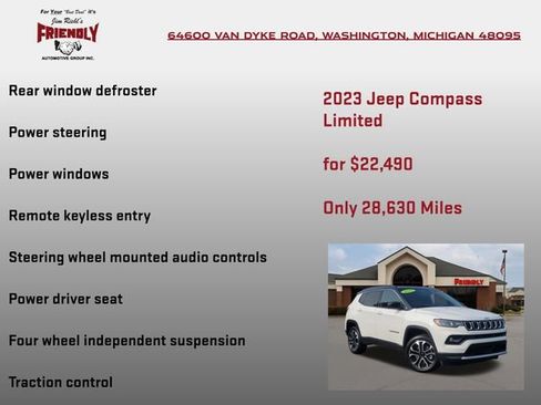 Used 2023 Jeep Compass Limited AWD/4WD image 10