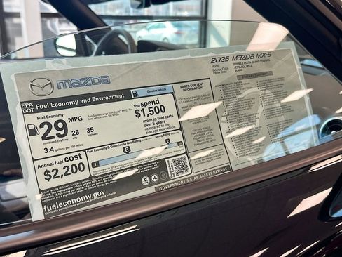 New 2025 MAZDA MX-5 Miata Grand Touring w/ Weather Package image 12