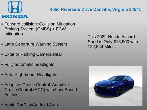 Used 2022 Honda Accord Sport image 17