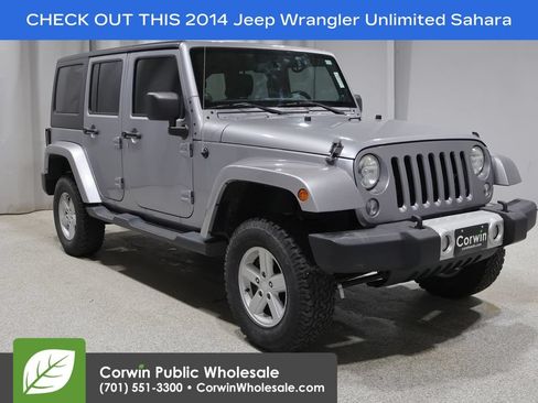 Used 2014 Jeep Wrangler Unlimited Sahara w/ Trailer Tow Group AWD/4WD image 1